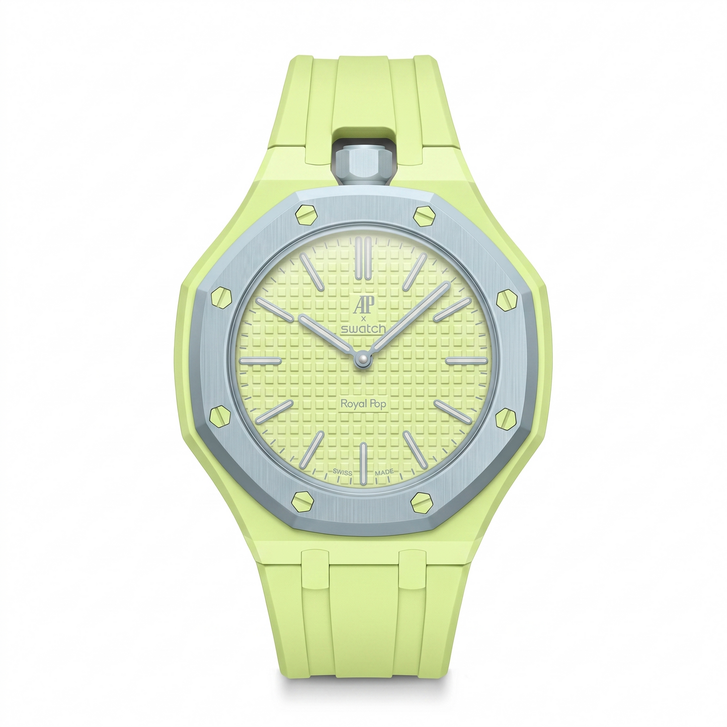 Audemars Piguet x Swatch "Blaue Acht" Lime Rubber Strap