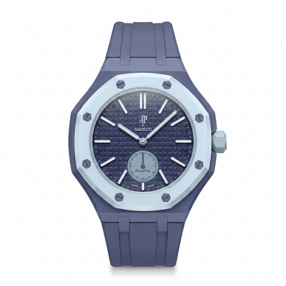 Audemars Piguet x Swatch "Lan Ba" Blue Rubber Strap