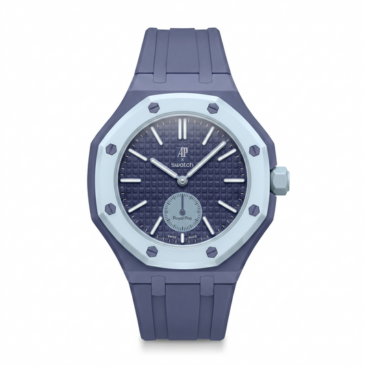 Audemars Piguet x Swatch "Lan Ba" Blue Rubber Strap
