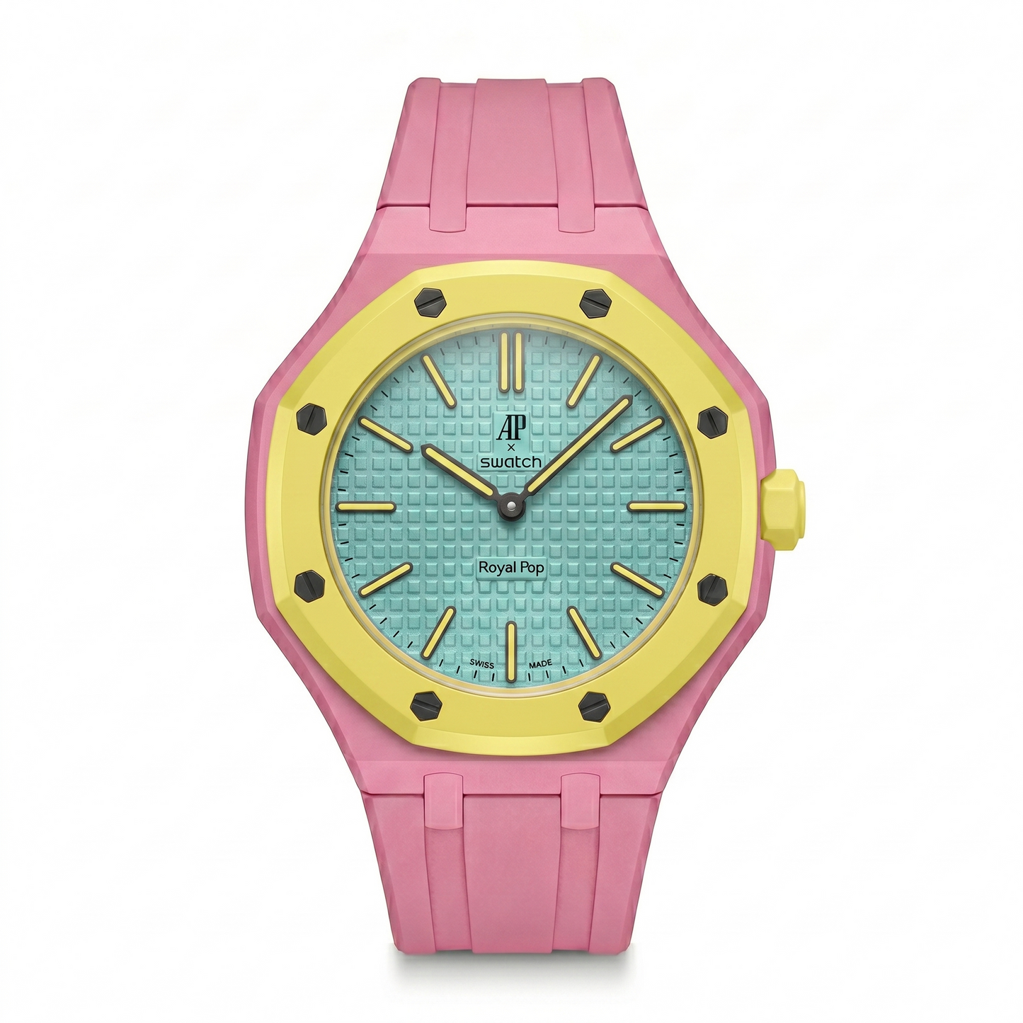Audemars Piguet x Swatch "Otg Roz" Pink Rubber Strap
