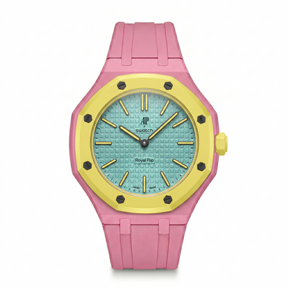 Audemars Piguet x Swatch "Otg Roz" Pink Rubber Strap